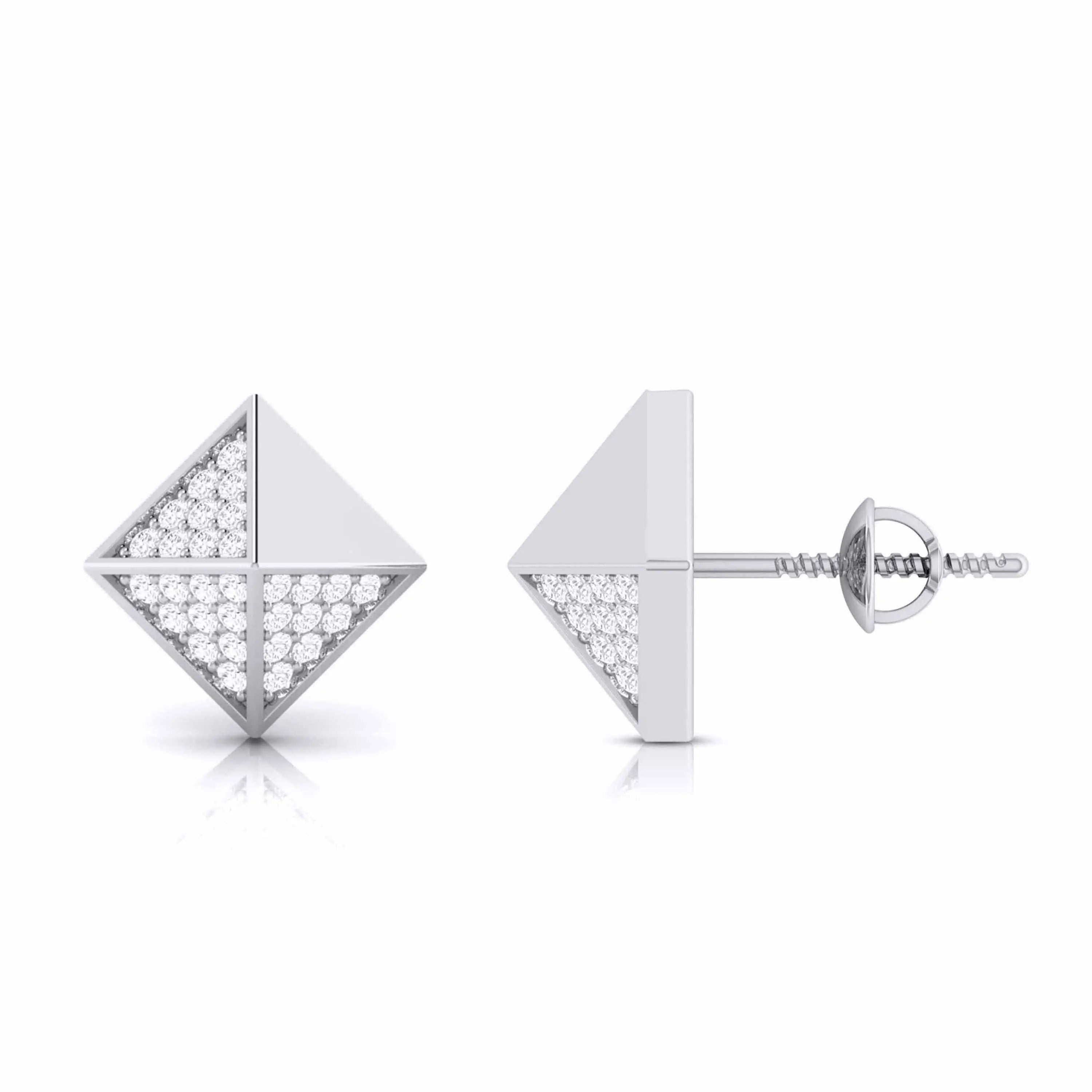 Designer Platinum Diamond Earrings JL PT E MST 2   Jewelove.US
