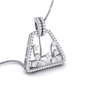 Designer Platinum Diamond Pendant Set JL PT P 30   Jewelove.US