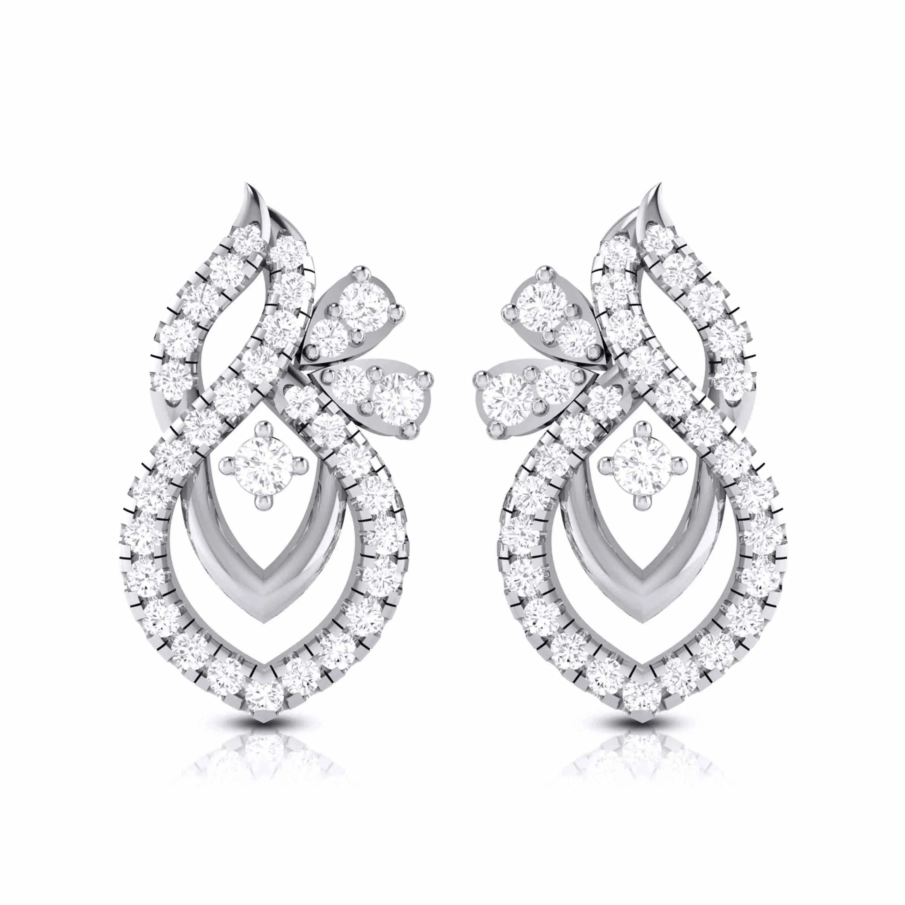 Designer Platinum Diamond Pendant Set JL PT P 4  Earrings Jewelove.US