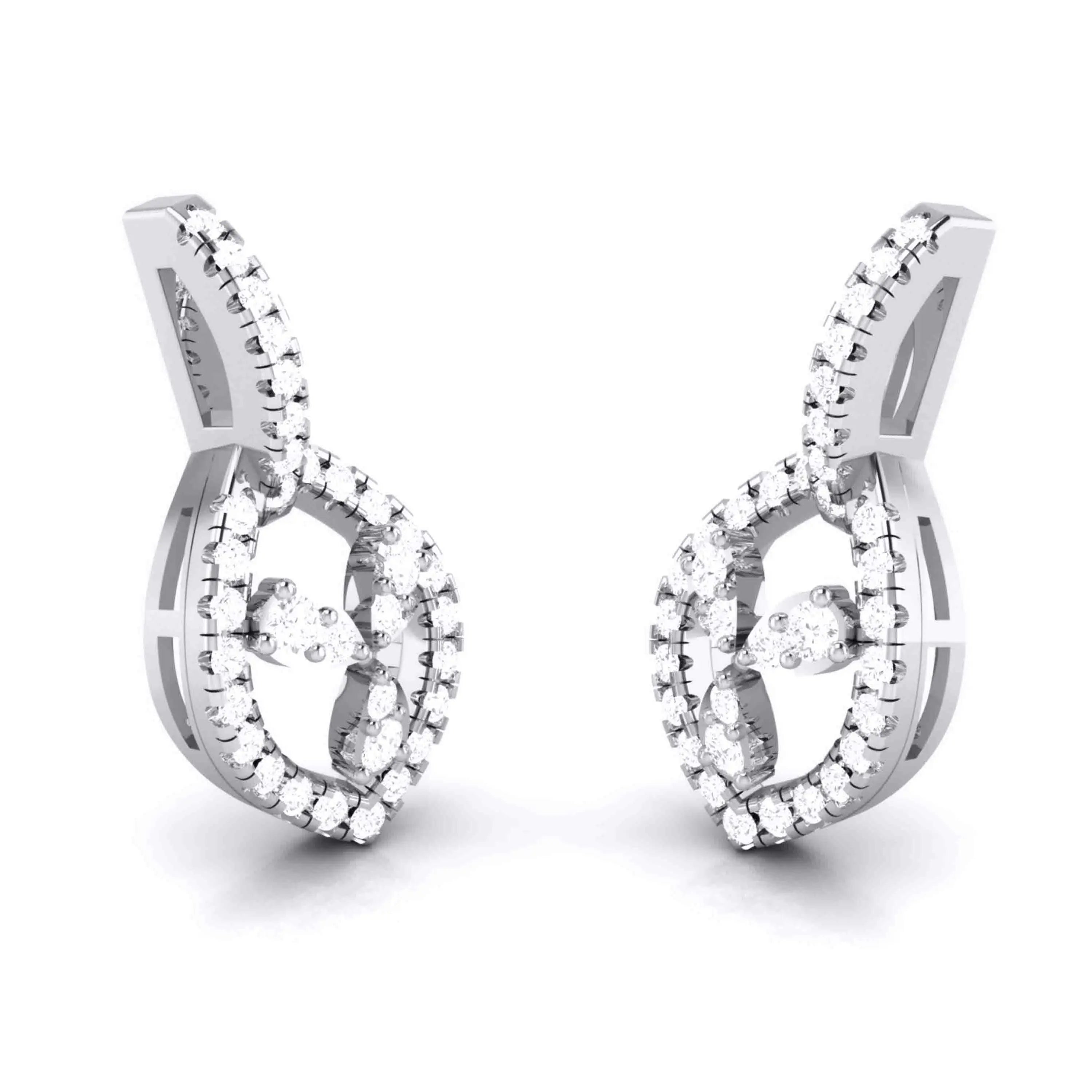 Designer Platinum Diamond Pendant Set JL PT P 7  Earrings Jewelove.US