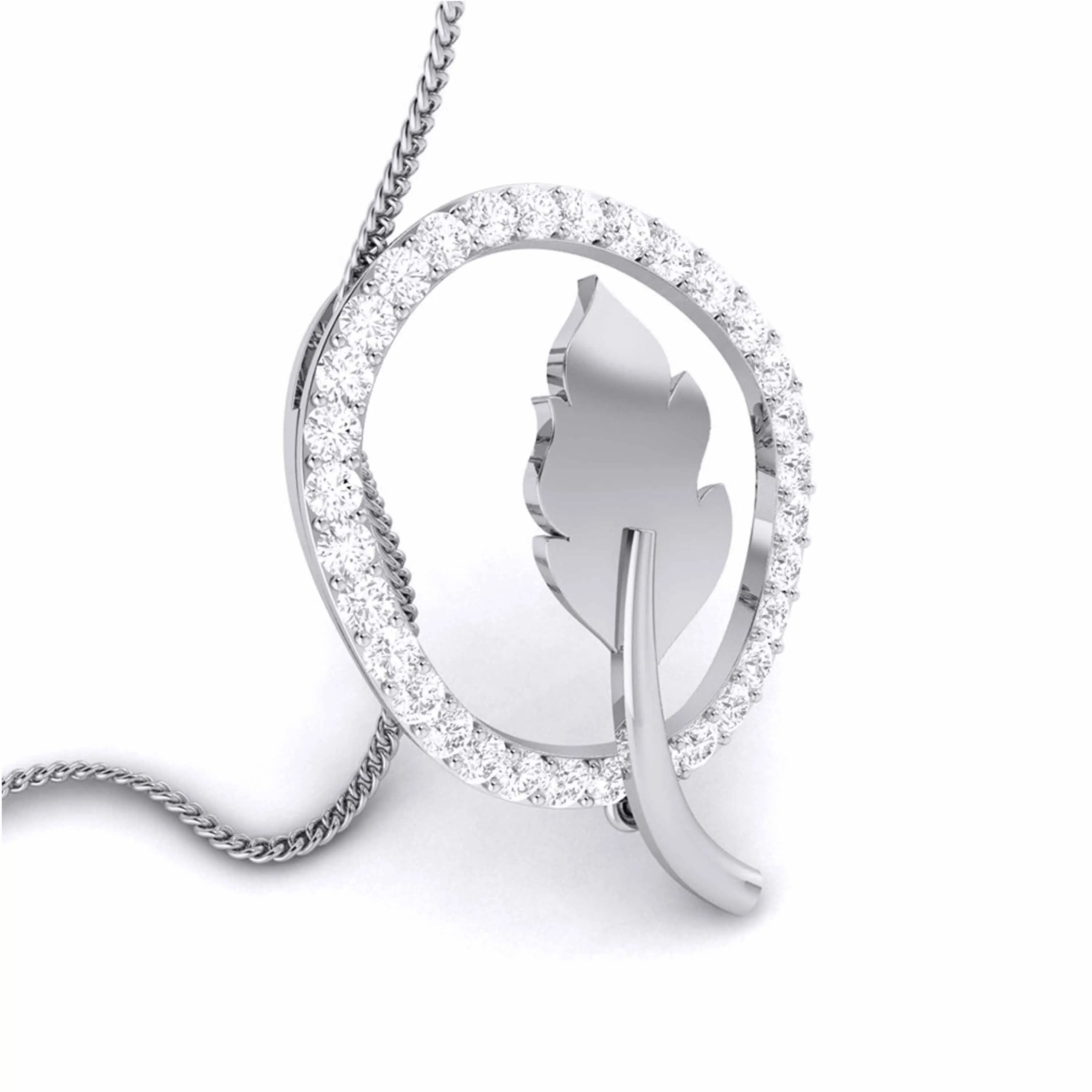Designer Platinum Diamond Pendant Set JL PT P BT 37-F   Jewelove.US