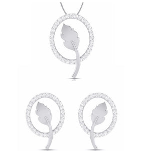 Designer Platinum Diamond Pendant Set JL PT P BT 37-F  Pendant-Set Jewelove.US