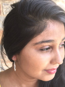 Designer Platinum Earrings for Women SJ PTO E 186   Jewelove.US