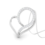 Load image into Gallery viewer, Designer Platinum Heart Pendant with Diamonds JL PT P 8095   Jewelove
