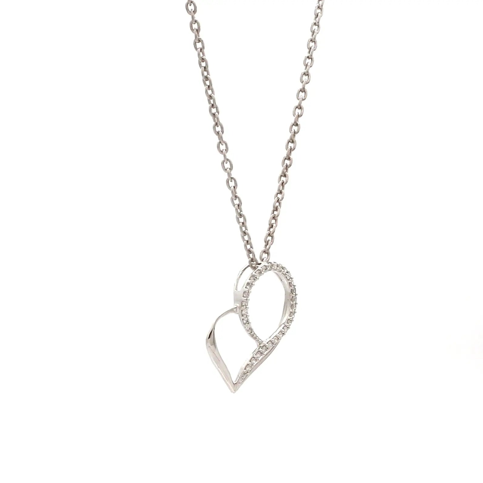 Designer Platinum Heart Pendant with Diamonds JL PT P 8095   Jewelove