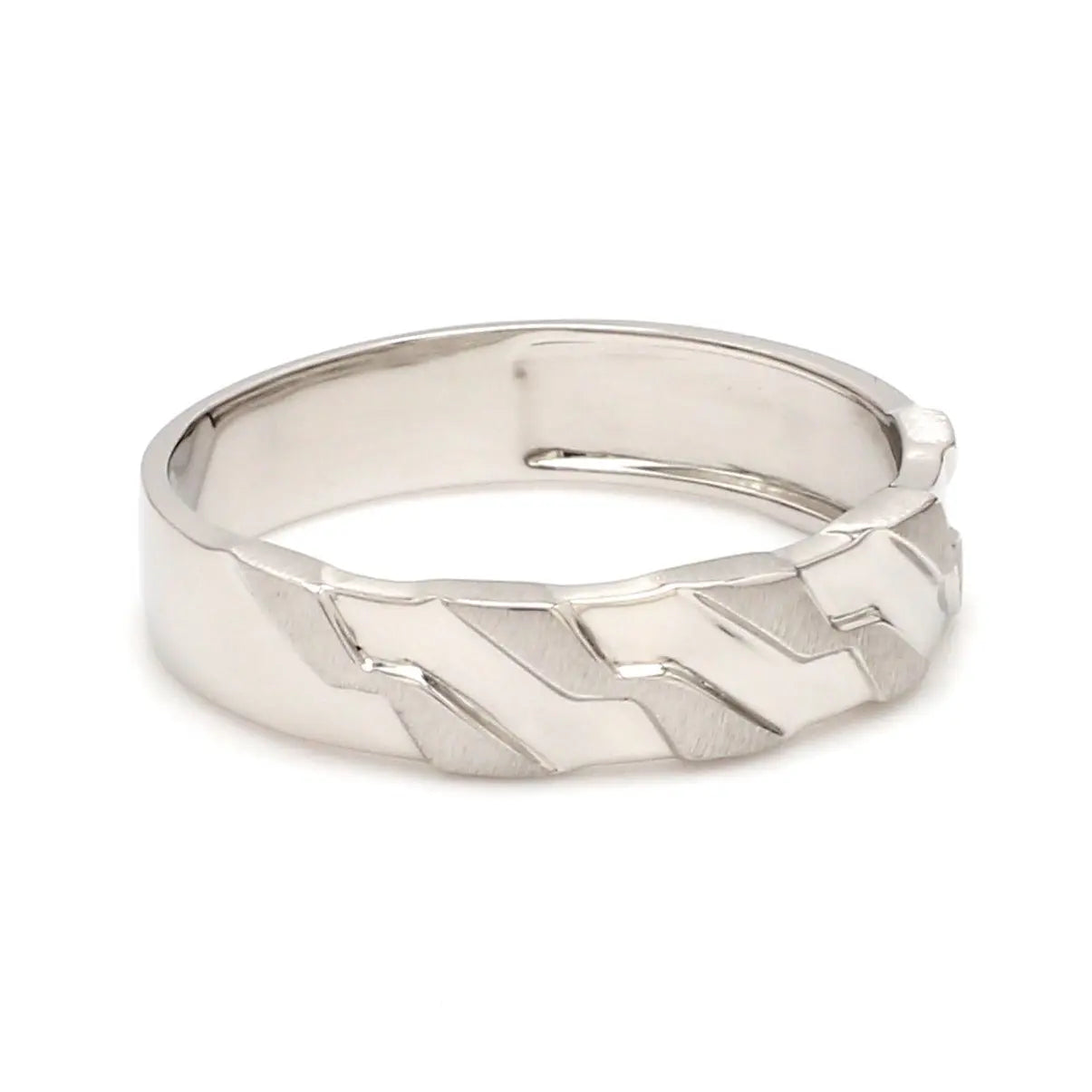 Designer Platinum Love Bands JL PT 615   Jewelove.US