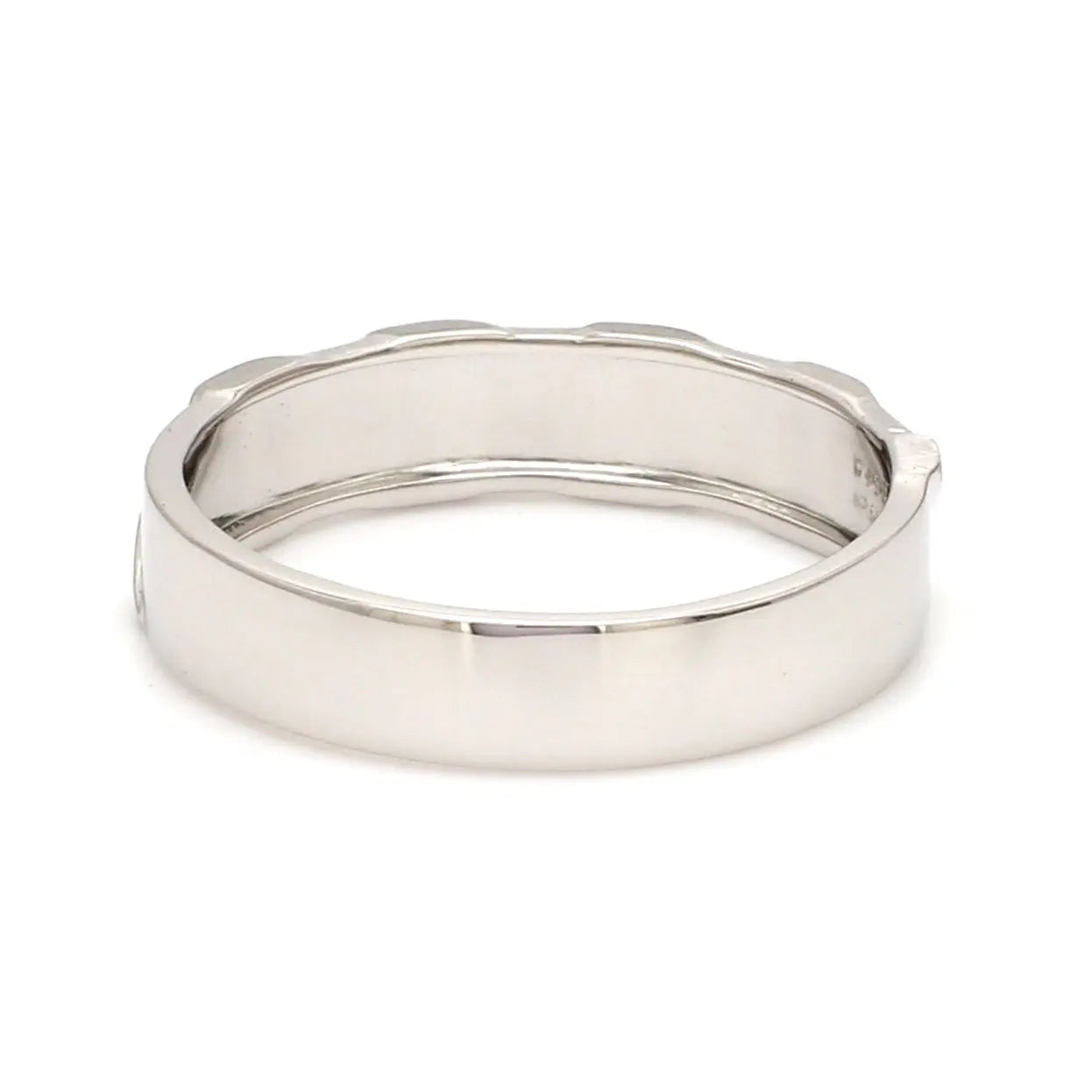 Designer Platinum Love Bands JL PT 615   Jewelove.US