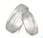 Load image into Gallery viewer, Designer Platinum Love Bands with Diamonds JL PT 597-A  Both Jewelove.US

