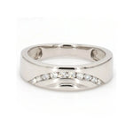 Load image into Gallery viewer, Designer Platinum Love Bands with Diamonds in a Curve JL PT 237  Men-s-Ring-only-VVS-GH Jewelove
