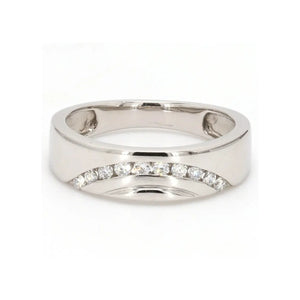 Designer Platinum Love Bands with Diamonds in a Curve JL PT 237  Women-s-Ring-only-VVS-GH Jewelove