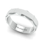 Load image into Gallery viewer, Designer Platinum Ring for Men with Cut Edges JL PT 682   Jewelove.US
