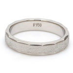 Load image into Gallery viewer, Designer Platinum Ring for Men with Cut Edges JL PT 682   Jewelove.US
