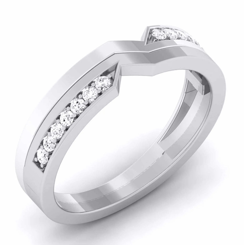 Designer Platinum Ring with Diamonds for Women JL PT 5858   Jewelove.US