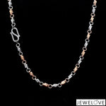 Load image into Gallery viewer, Designer Platinum Rose Gold Chain with Alternate Links JL PT CH 782   Jewelove.US
