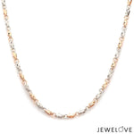Load image into Gallery viewer, Designer Platinum Rose Gold Chain with Alternate Links JL PT CH 782   Jewelove.US
