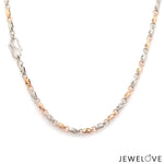 Load image into Gallery viewer, Designer Platinum Rose Gold Chain with Alternate Links JL PT CH 782   Jewelove.US
