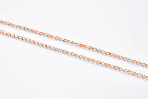 Designer Platinum Rose Gold Linked Chain JL PT CH 899   Jewelove.US