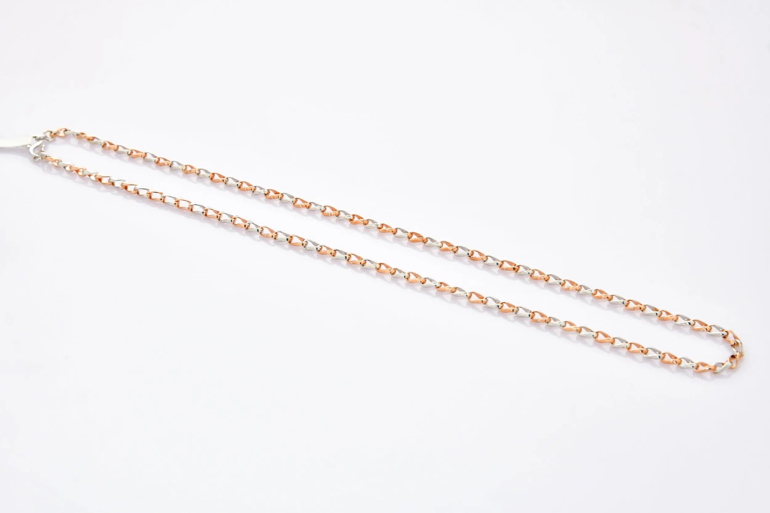 Designer Platinum Rose Gold Linked Chain JL PT CH 899   Jewelove.US