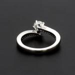 Load image into Gallery viewer, Designer Platinum Solitaire Engagement Ring with Curvy Shank with Diamonds JL PT 562   Jewelove.US
