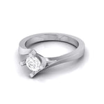 Load image into Gallery viewer, Designer Platinum Solitaire Engagement Ring with Diamond Studded Prongs JL PT G-122   Jewelove.US
