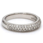 Load image into Gallery viewer, Designer Platinum Wedding Band with Diamonds for Women JL PT 317   Jewelove

