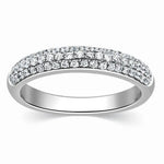Load image into Gallery viewer, Designer Platinum Wedding Band with Diamonds for Women JL PT 317  GH-VVS Jewelove
