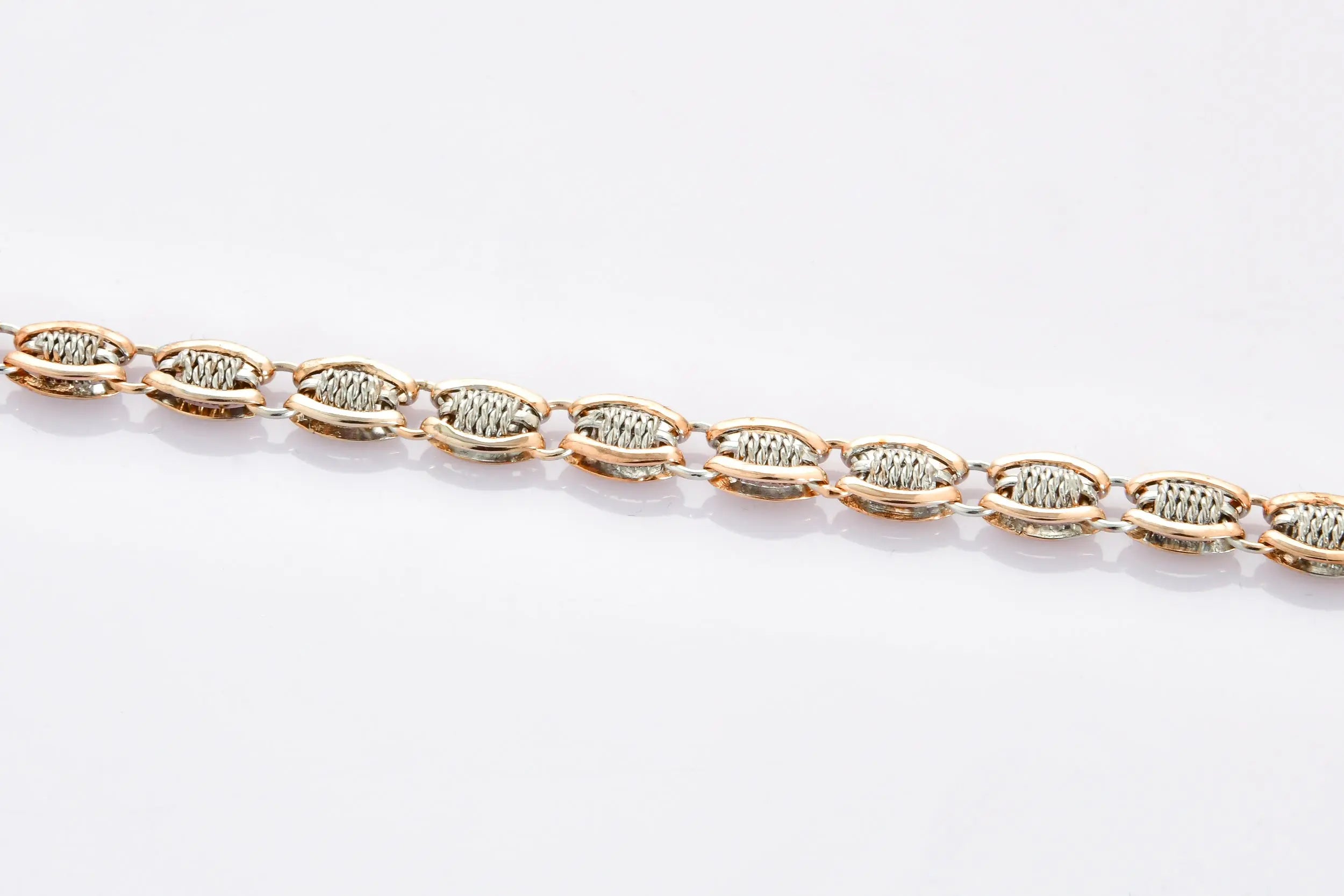 Designer Platinum & Rose Gold Bracelet for Men JL PTB 698   Jewelove.US