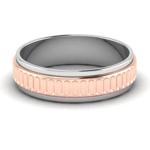 Designer Platinum & Rose Gold Couple Rings JL PT 638  Men-s-Ring-only Jewelove.US