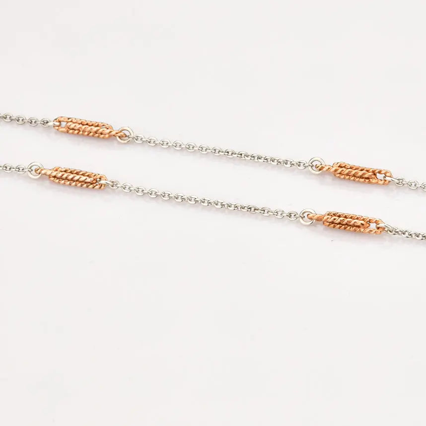 Designer Platinum with Rose Gold Chain JL PT CH 797   Jewelove.US