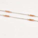 Load image into Gallery viewer, Designer Platinum with Rose Gold Chain JL PT CH 797   Jewelove.US
