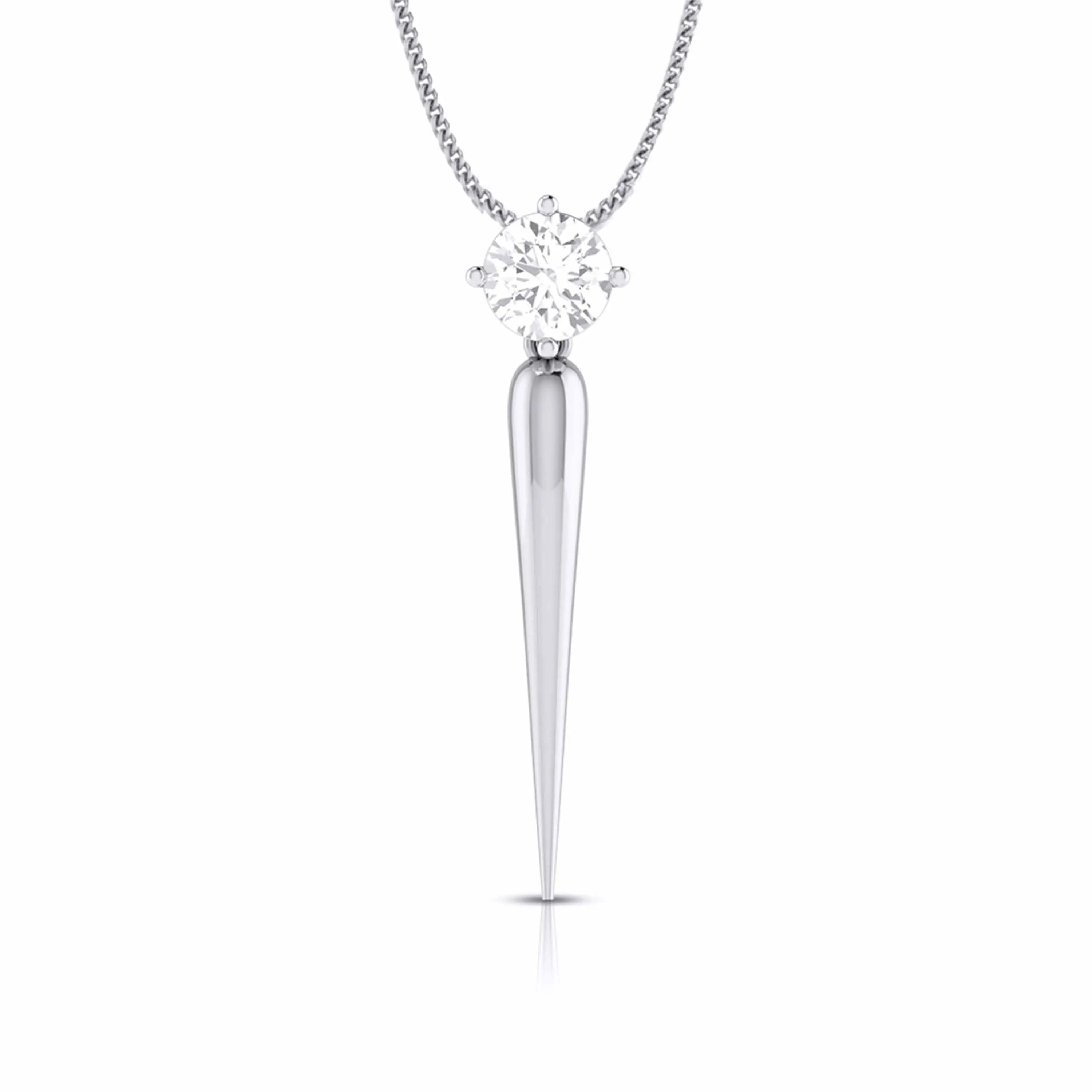 Designer Platinum with Solitaire Pendant Set for Women JL PT PE 76D   Jewelove.US
