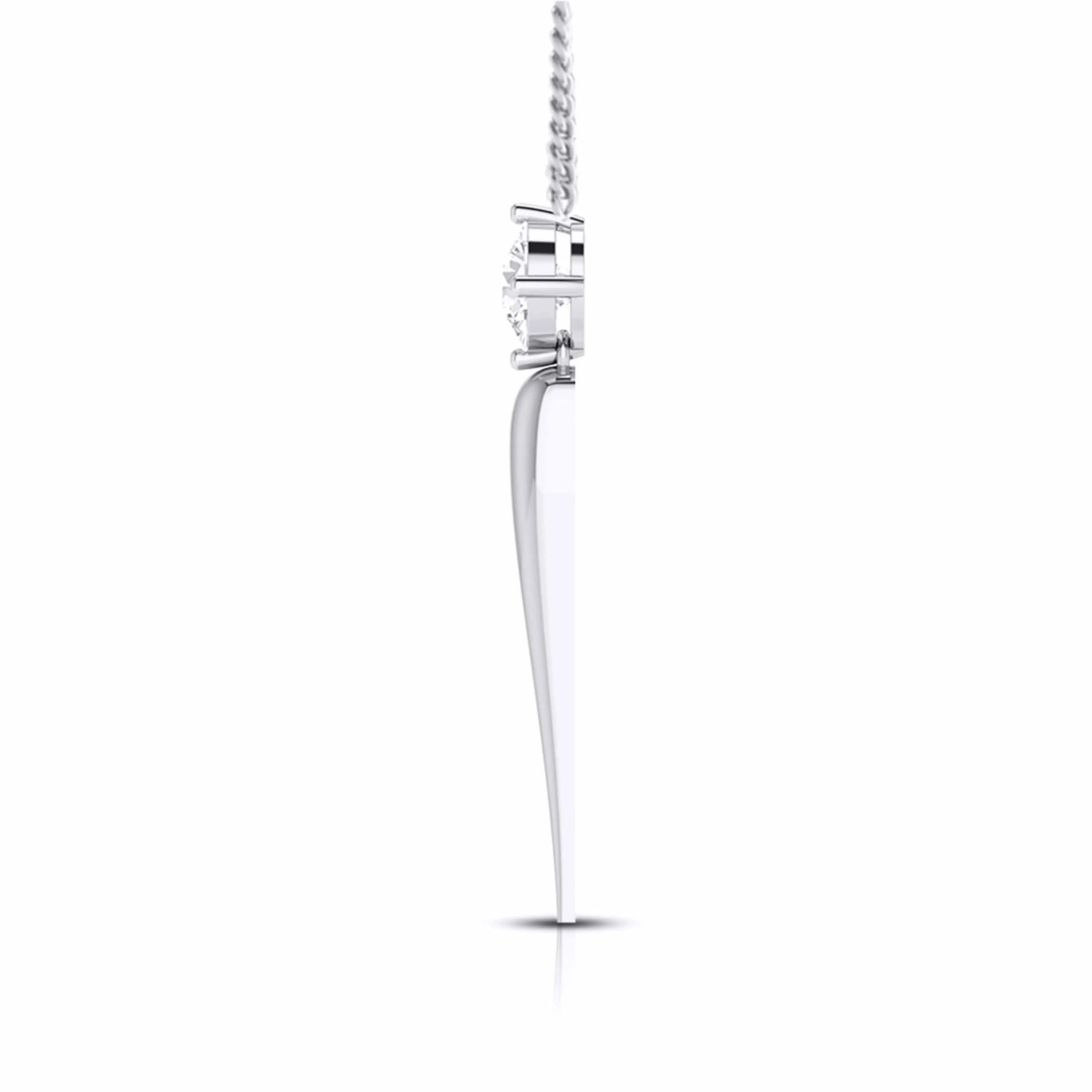 Designer Platinum with Solitaire Pendant Set for Women JL PT PE 76D   Jewelove.US