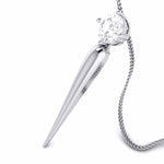 Load image into Gallery viewer, Designer Platinum with Solitaire Pendant Set for Women JL PT PE 76D  Pendant Jewelove.US
