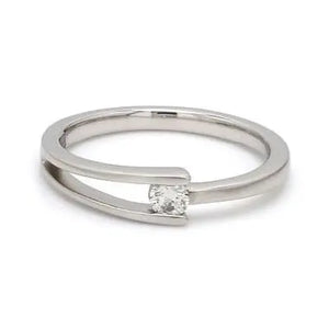 Designer Single Diamond Platinum Couple Rings JL PT 613  Women-s-Ring-only Jewelove.US