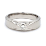 Load image into Gallery viewer, Designer Single Diamond Platinum Ring for Men JL PT 312   Jewelove
