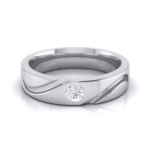 Designer Solitaire Platinum Couple Rings JL PT 583  Men-s-Ring-only Jewelove.US