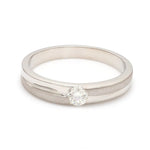 Load image into Gallery viewer, Designer Solitaire Platinum Engagement Ring for Men JL PT 315   Jewelove
