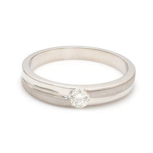 Designer Solitaire Platinum Engagement Ring for Men JL PT 315   Jewelove