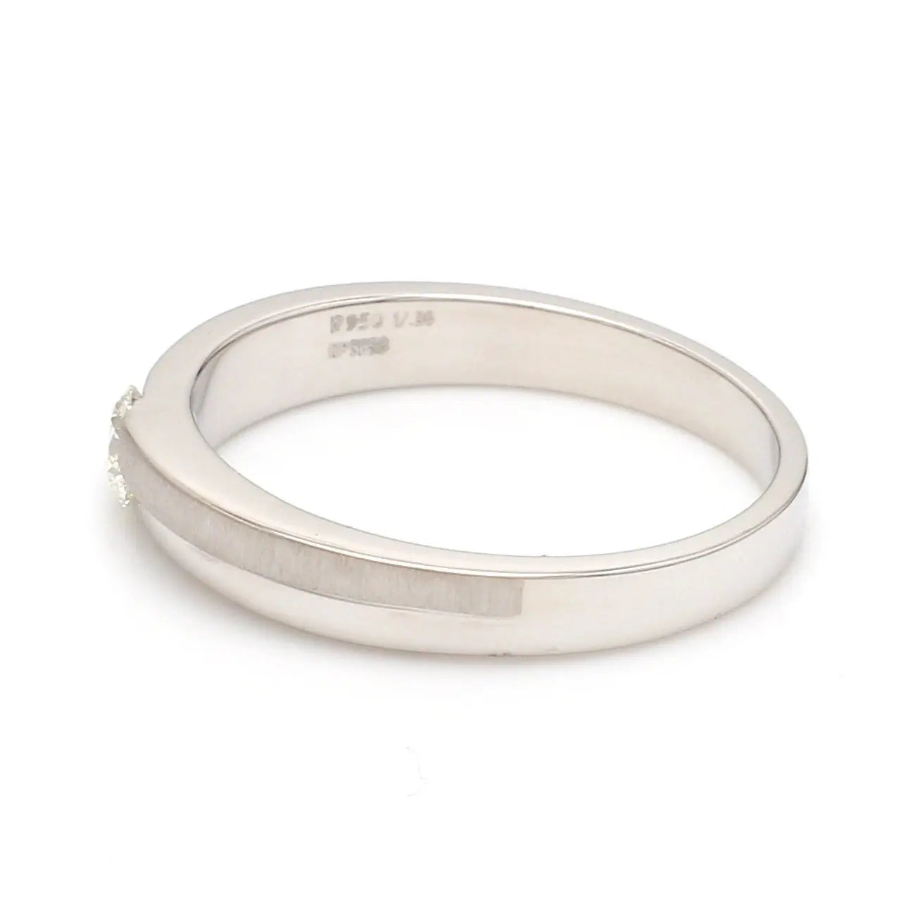 Designer Solitaire Platinum Engagement Ring for Men JL PT 315   Jewelove