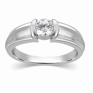 Designer Solitaire Platinum Engagement Ring for Men JL PT 316   Jewelove