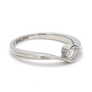 Designer Solitaire Platinum Ring for Women JL PT 314   Jewelove