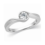 Load image into Gallery viewer, Designer Solitaire Platinum Ring for Women JL PT 314  VVS-G Jewelove
