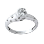 Load image into Gallery viewer, Designer Solitaire Ring for Women made in Platinum JL PT 299   Jewelove
