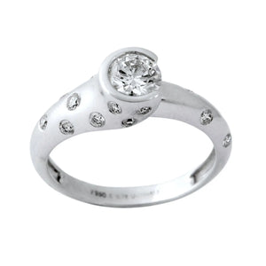 Designer Solitaire Ring for Women made in Platinum JL PT 299   Jewelove