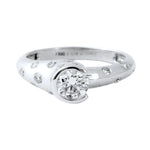 Load image into Gallery viewer, Designer Solitaire Ring for Women made in Platinum JL PT 299   Jewelove
