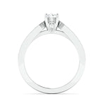 Load image into Gallery viewer, 50-Pointer Lab Grown Solitaire Platinum Ring with Diamond Accents JL PT LG G 672
