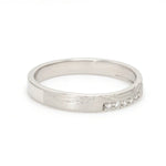 Load image into Gallery viewer, Designers Platinum Love Bands wth Hexagonal Grooves &amp; Diamonds JL PT 427   Jewelove
