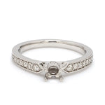 Load image into Gallery viewer, Diamond Accent Platinum Solitaire Mounting JL PT 672-M   Jewelove.US
