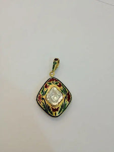 Diamond Polki Solitaire Pendant SJ 62 PS by Suranas Jewelove   Jewelove