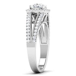 Load image into Gallery viewer, Double Shank with Diamonds - Platinum Solitaire Engagement Ring JL PT 513   Jewelove.US

